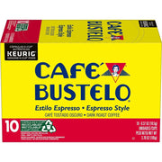Cafe Bustelo Espresso Style Dark Roast Keurig K-Cup Coffee Pods - 10ct