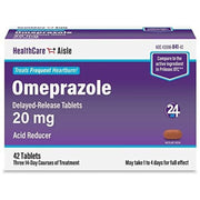HealthCareAisle Omeprazole 20mg Delayed-Release Tablets – 42ct.