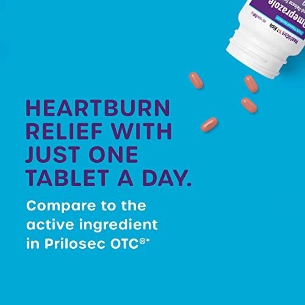 HealthCareAisle Omeprazole 20mg Delayed-Release Tablets – 42ct.