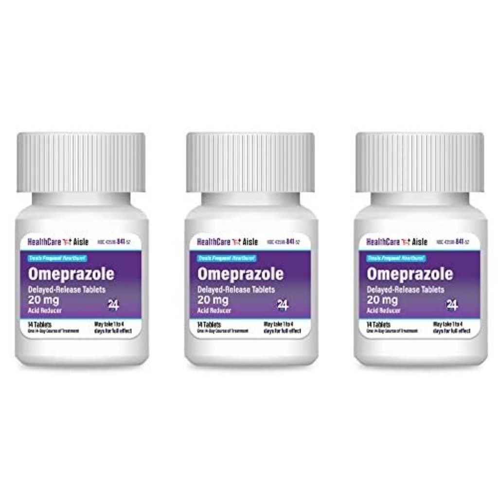 HealthCareAisle Omeprazole 20mg Delayed-Release Tablets – 42ct.