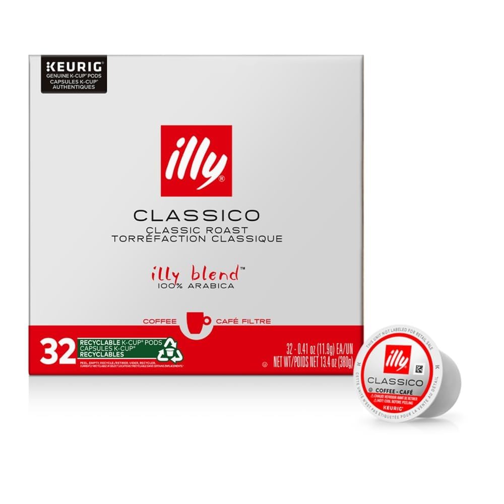 illy Classico Medium Roast Keurig K-Cup Coffee Pods, 32ct