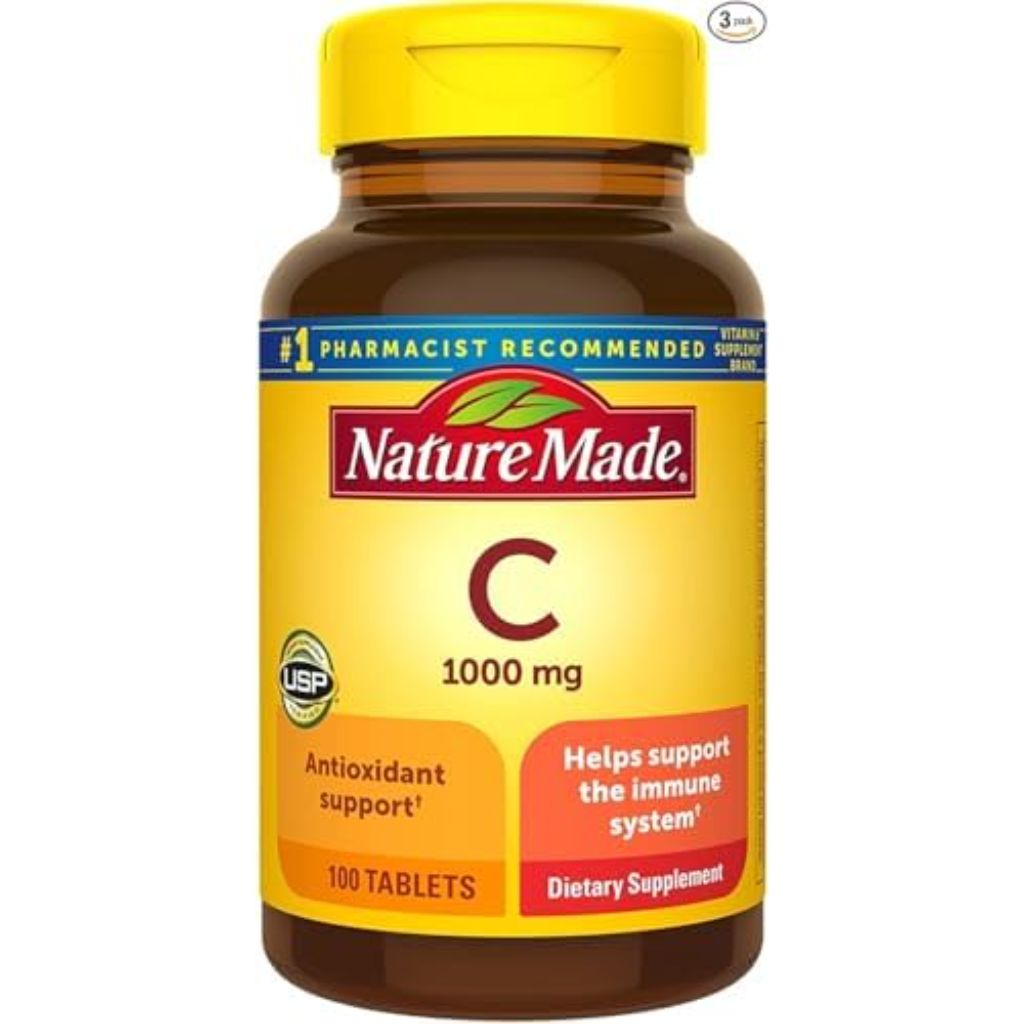 Nature Made Vitamin C 1000 mg Tablets, 100 Count