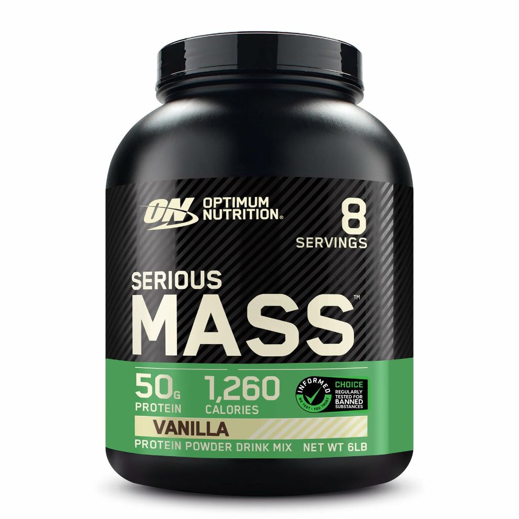Optimum Nutrition Serious Mass Gainer Protein Powder - Vanilla, 6 lbs