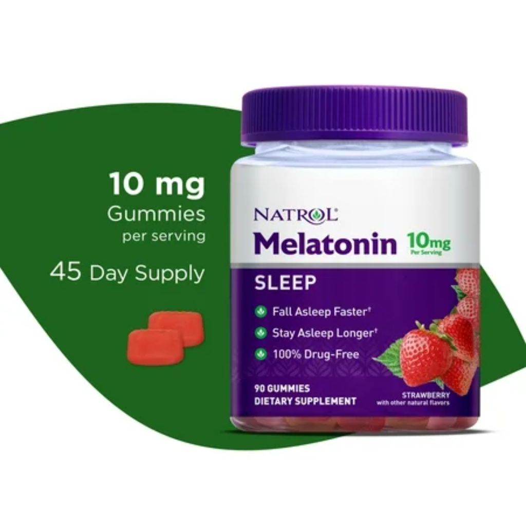 Natrol Melatonin 10mg Sleep Aid Gummies - Strawberry, 90ct