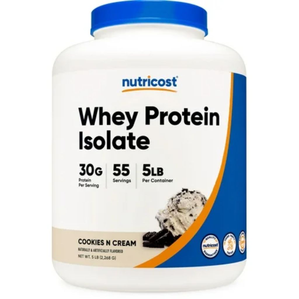 Nutricost Whey Protein Isolate Powder - Cookies N Cream, 5lbs.