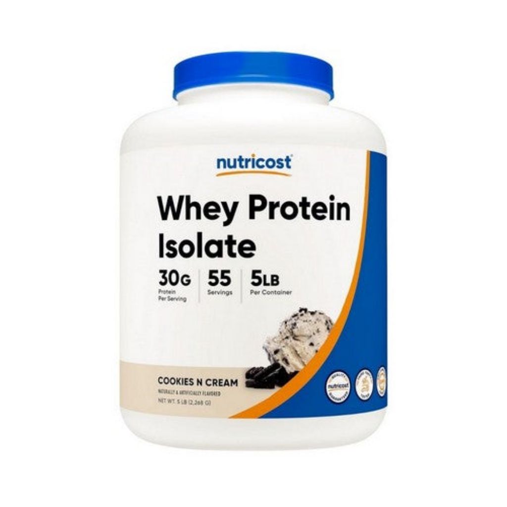 Nutricost Whey Protein Isolate Powder - Cookies N Cream, 5lbs.