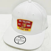Zephyr Adult's NCAA Stretch Ball Cap - USC Trojans, White (Size Large)
