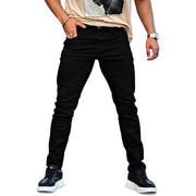 Heyfanee Men's Slim Fit Jeans - Black, Size 32