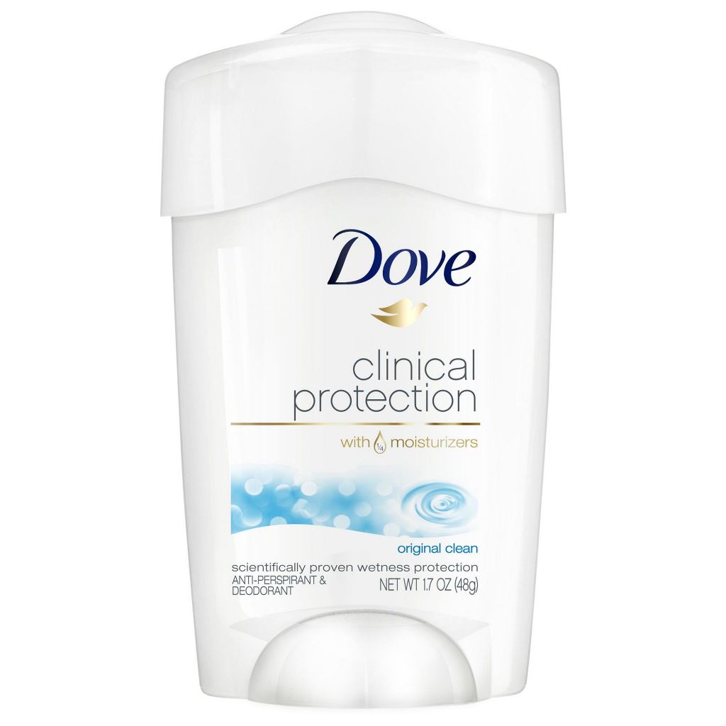 Women's Dove Clinical Protection Antiperspirant Deodorant Stick - Original Clean, 1.7 oz.