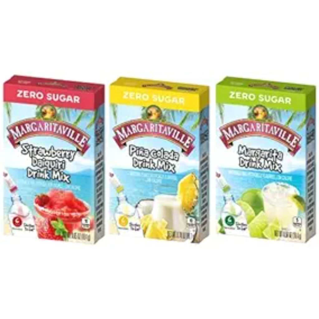 Margaritaville Singles-to-Go Drink Mix Sticks - Summer Variety Pack (3 Flavors, 18 Sticks)