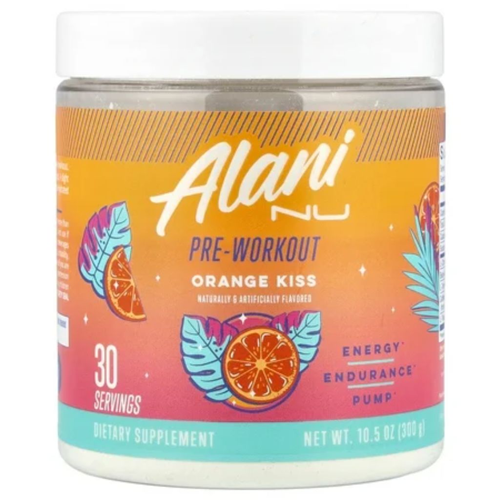 Alani Nu Pre-Workout Powder - Orange Kiss, 30 Servings