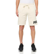 PUMA Men's Big Logo Fleece 10" Shorts - White, 4XL