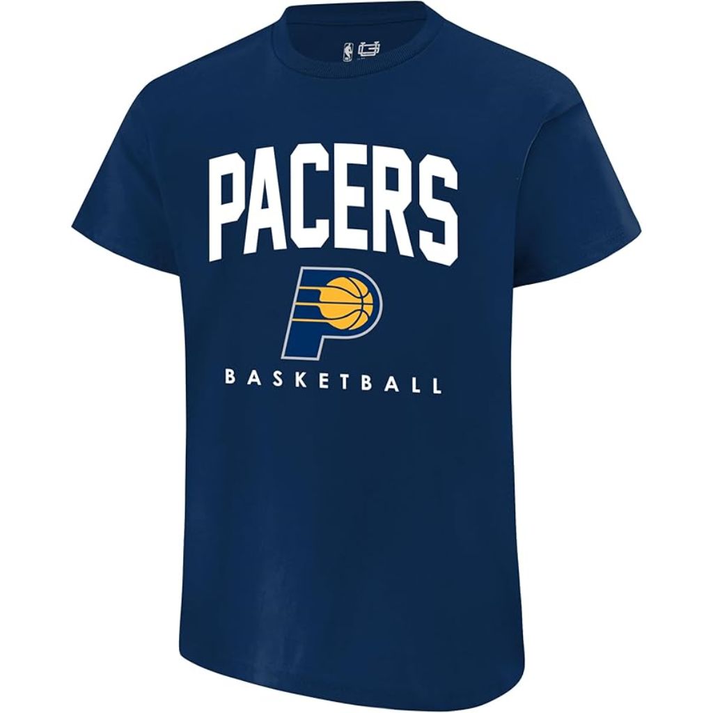 Ultra Game Men's NBA Official Short Sleeve T-Shirt - Indiana Pacers, Navy (XL)