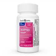 Basic Care Allergy Relief Diphenhydramine Hcl 25mg - 400 Tablets
