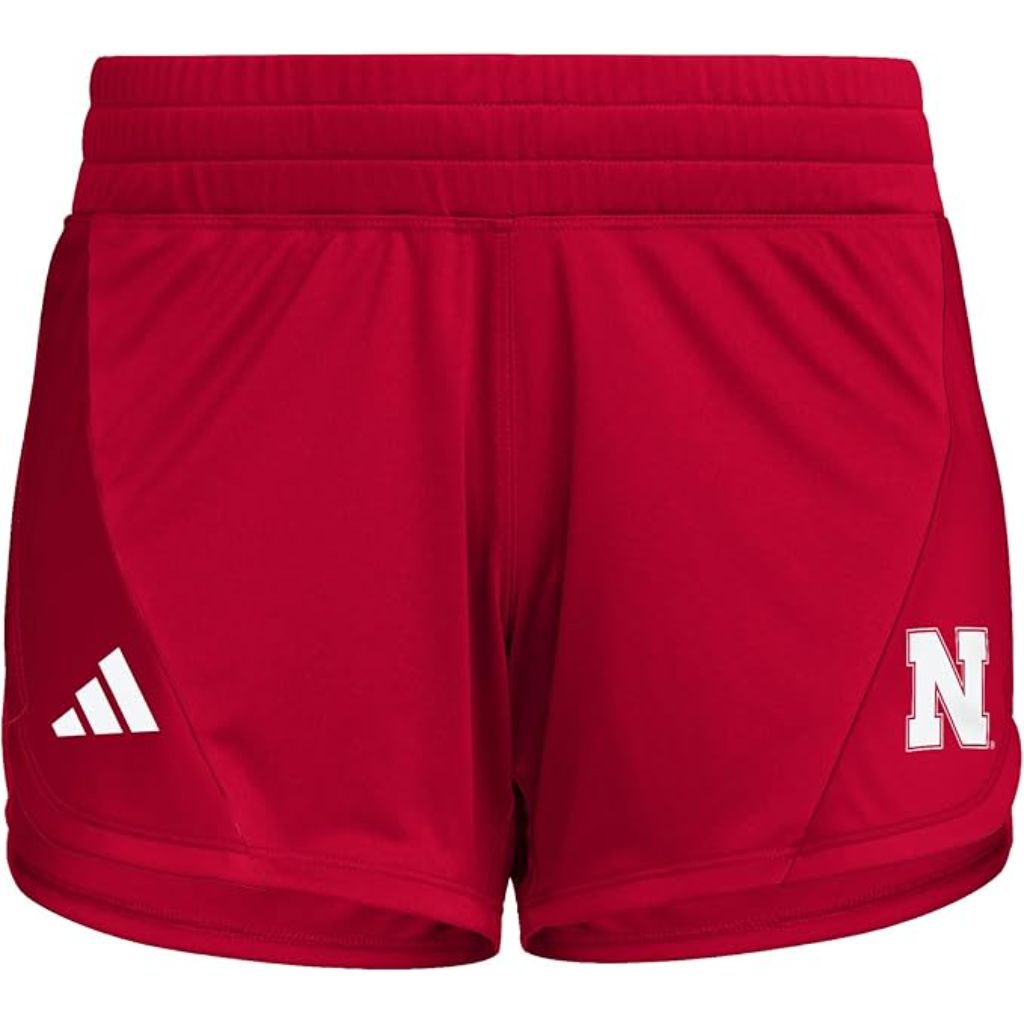 adidas University of Nebraska Shorts -  XL/3" Inseam (Red)