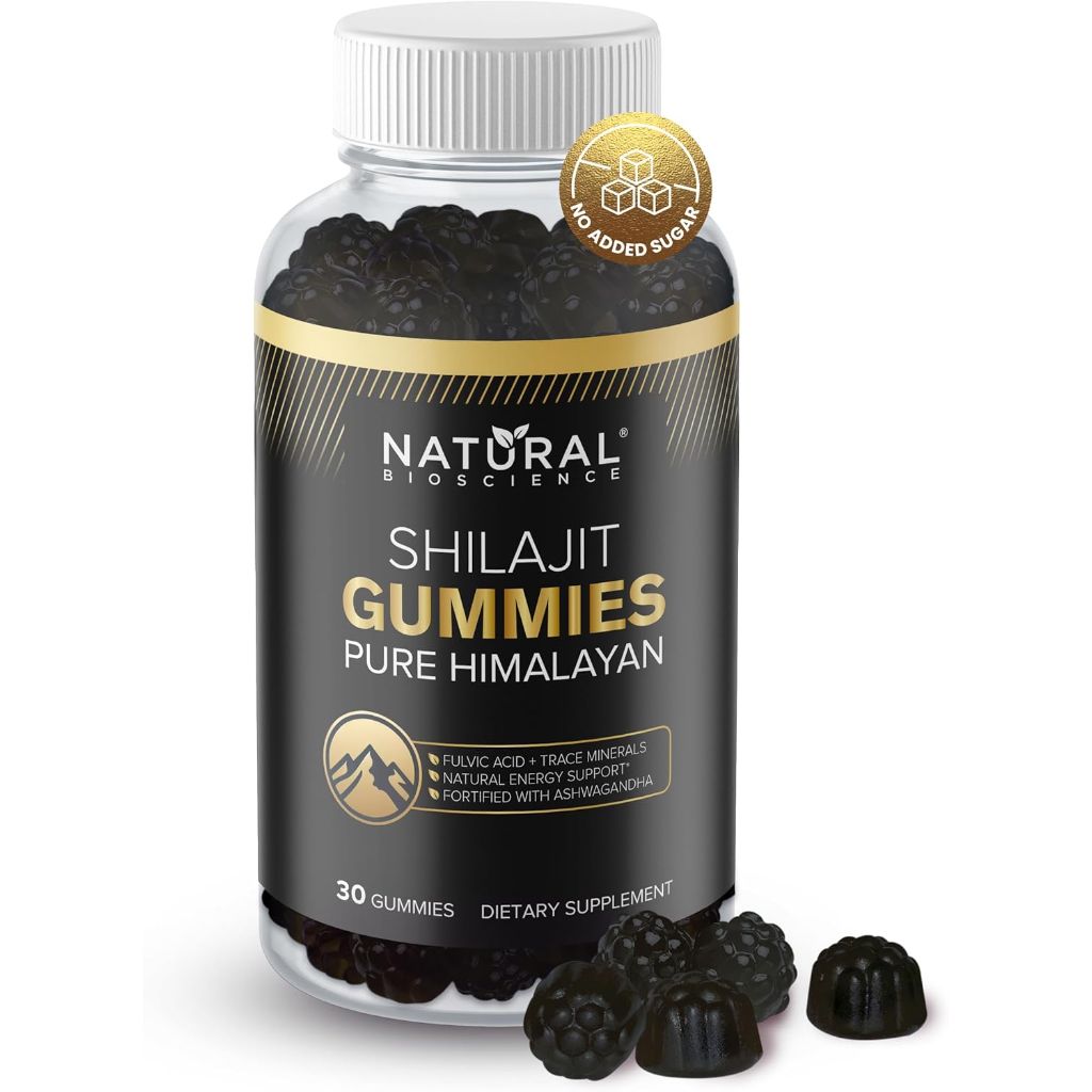 Natural Bioscience Pure Himalayan Shilajit Gummies 800mg - 30ct