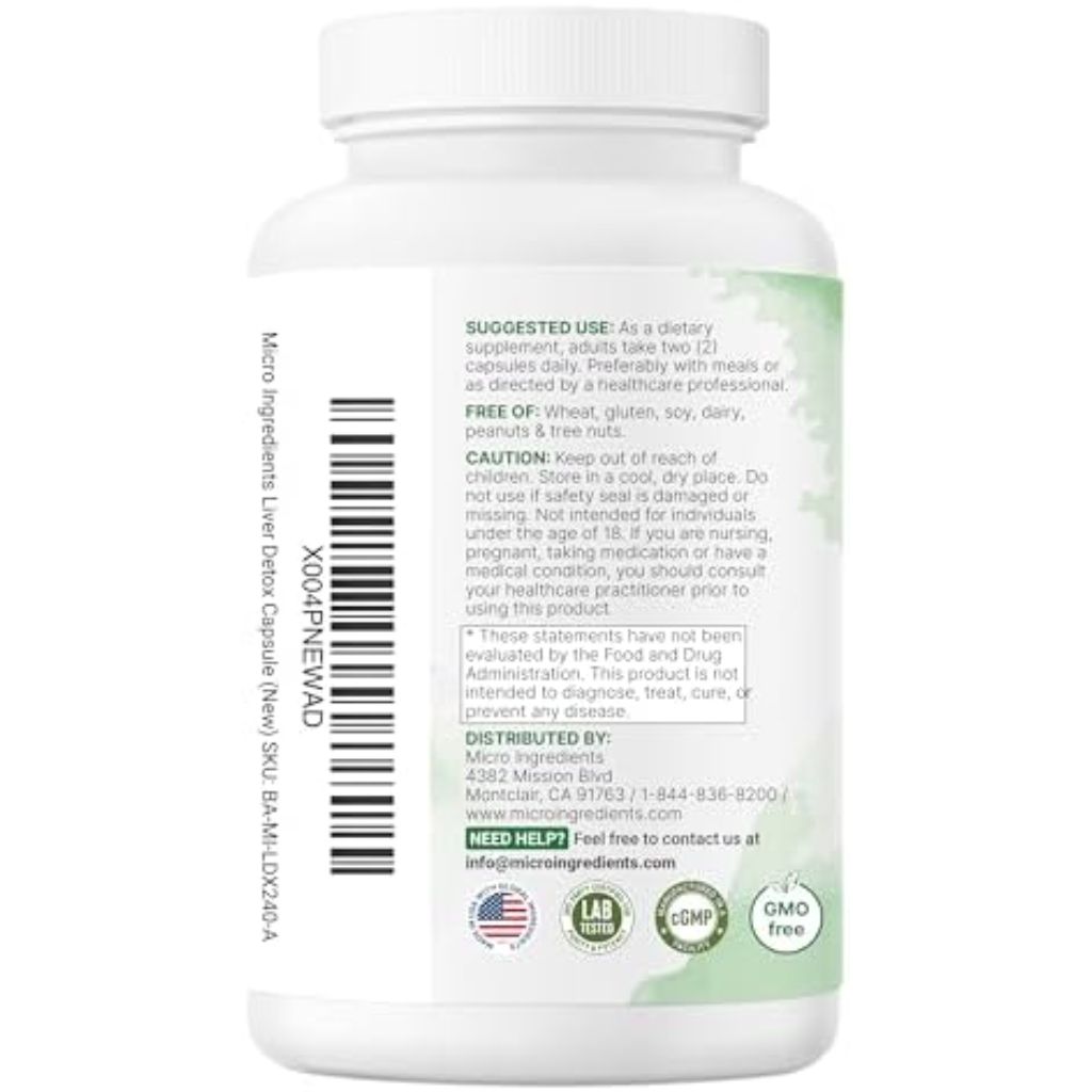 Micro Ingredients Liver Detox - 240 count