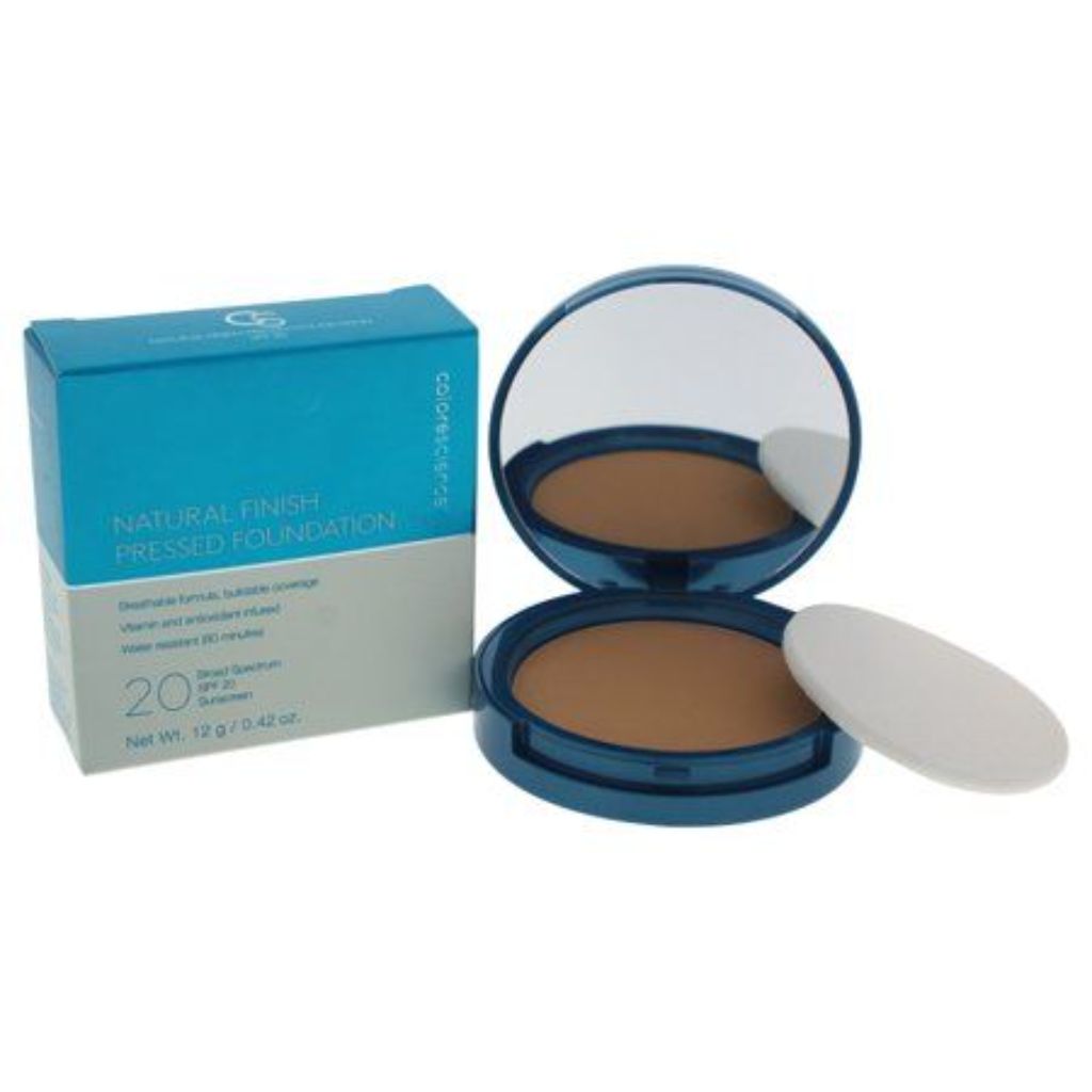 Colorescience Natural Finish Pressed Foundation SPF 20, Medium Bisque - 0.42 oz