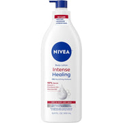 NIVEA Intense Healing Body Lotion for Very Dry, Itchy Skin with Glycerin, Provitamin B5 and Niacinamide, 72-Hour Body Moisturizer, 16.9 Fl Oz Pump Bottle