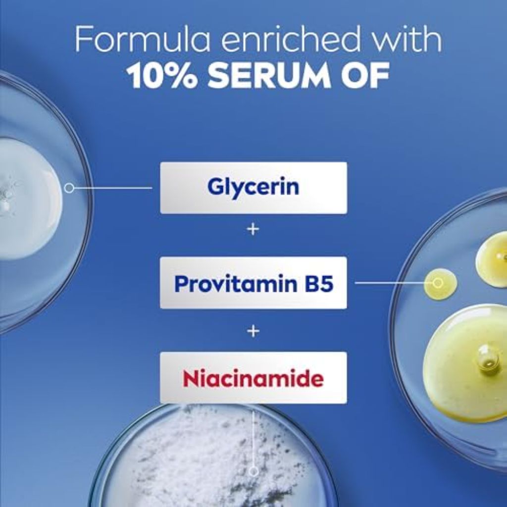 NIVEA Intense Healing Body Lotion for Very Dry, Itchy Skin with Glycerin, Provitamin B5 and Niacinamide, 72-Hour Body Moisturizer, 16.9 Fl Oz Pump Bottle