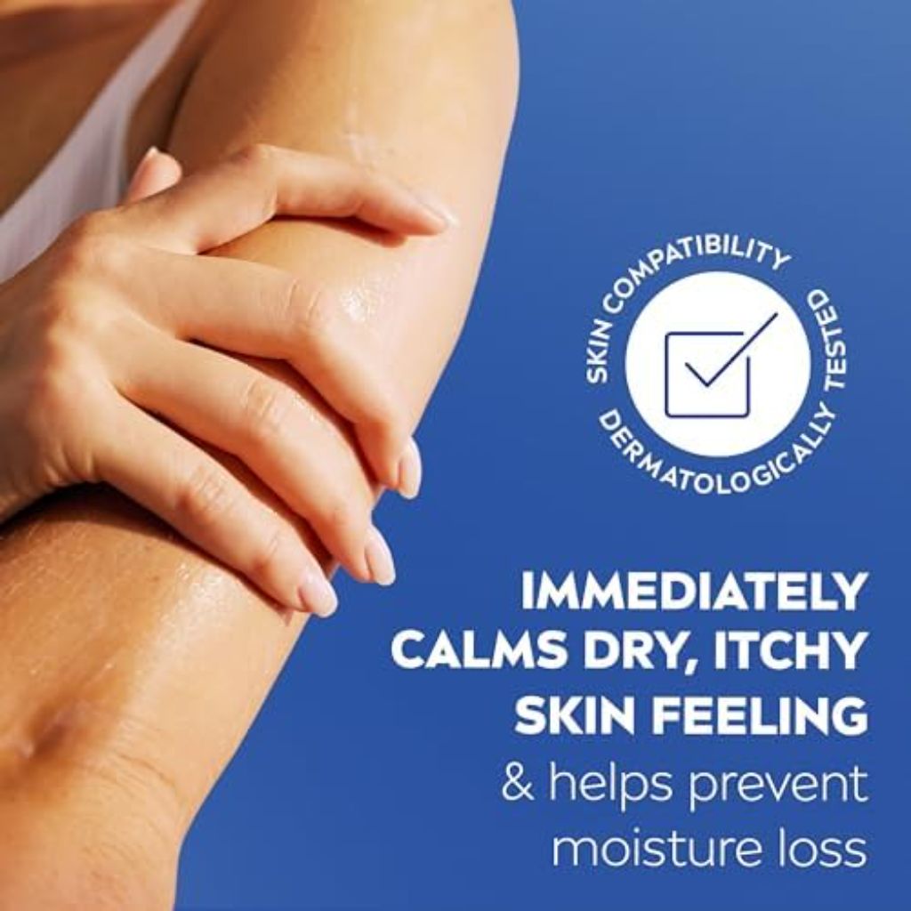 NIVEA Intense Healing Body Lotion for Very Dry, Itchy Skin with Glycerin, Provitamin B5 and Niacinamide, 72-Hour Body Moisturizer, 16.9 Fl Oz Pump Bottle