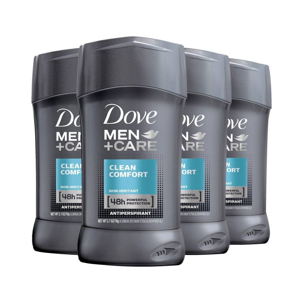 Dove Men+Care Antiperspirant Deodorant Stick - Clean Comfort, 2.7oz (4 Pack)