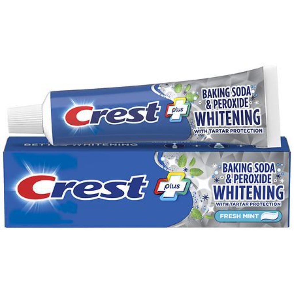 Crest Plus Baking Soda & Peroxide Whitening Toothpaste - Fresh Mint, 5.7 oz