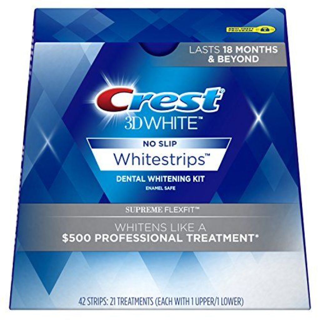 Crest 3D Whitestrips, Supreme Flexfit, Teeth Whitening Strip Kit, 42 Strips (21 Count Pack) (change pictures)