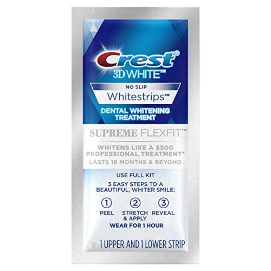 Crest 3D Whitestrips, Supreme Flexfit, Teeth Whitening Strip Kit, 42 Strips (21 Count Pack) (change pictures)