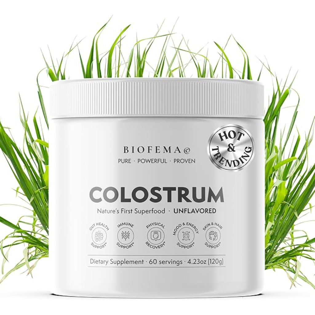 Biofema Bovine Colostrum Powder - Unflavored, 4.23oz.
