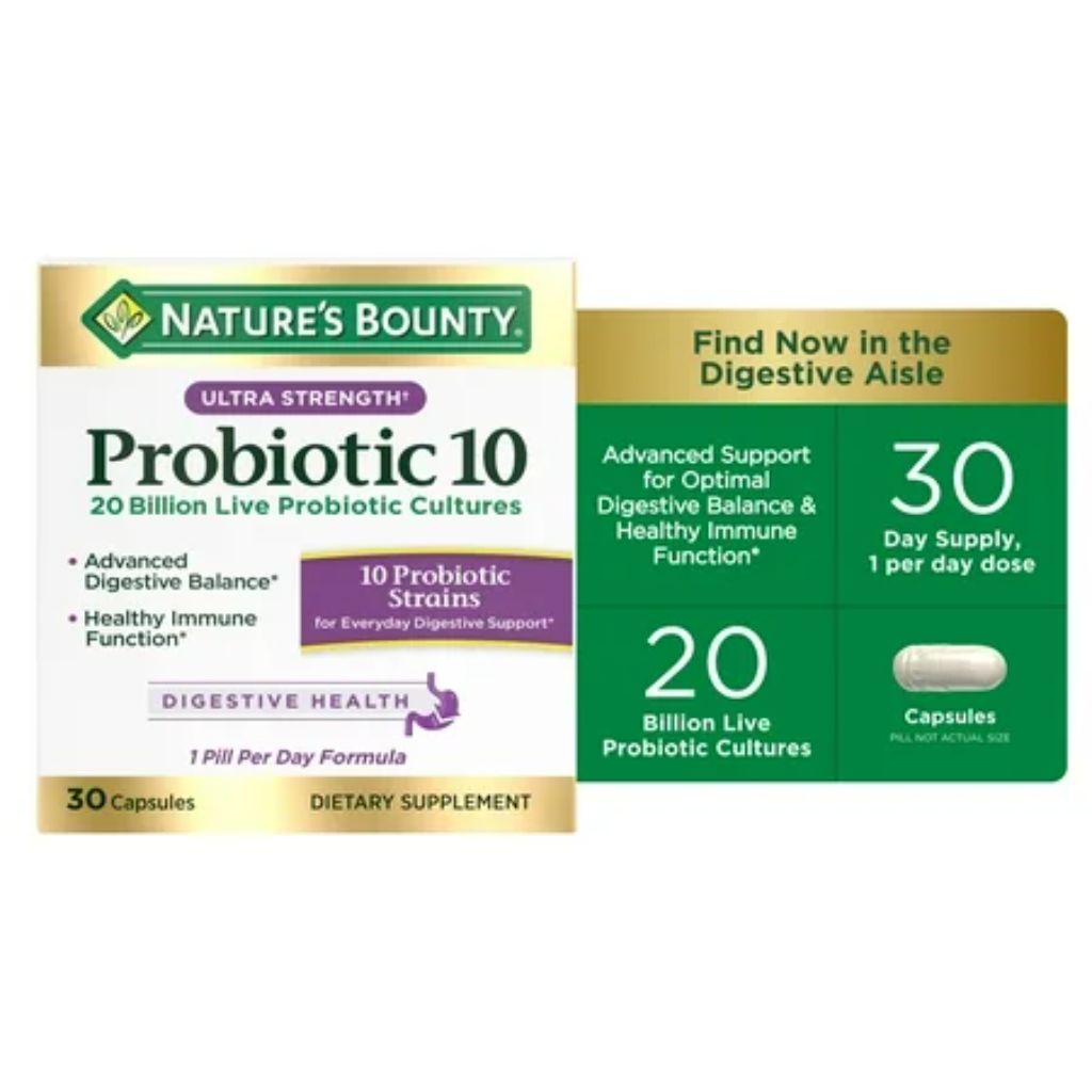 Nature's Bounty Ultra Strength Probiotic 10 - 30 capsules