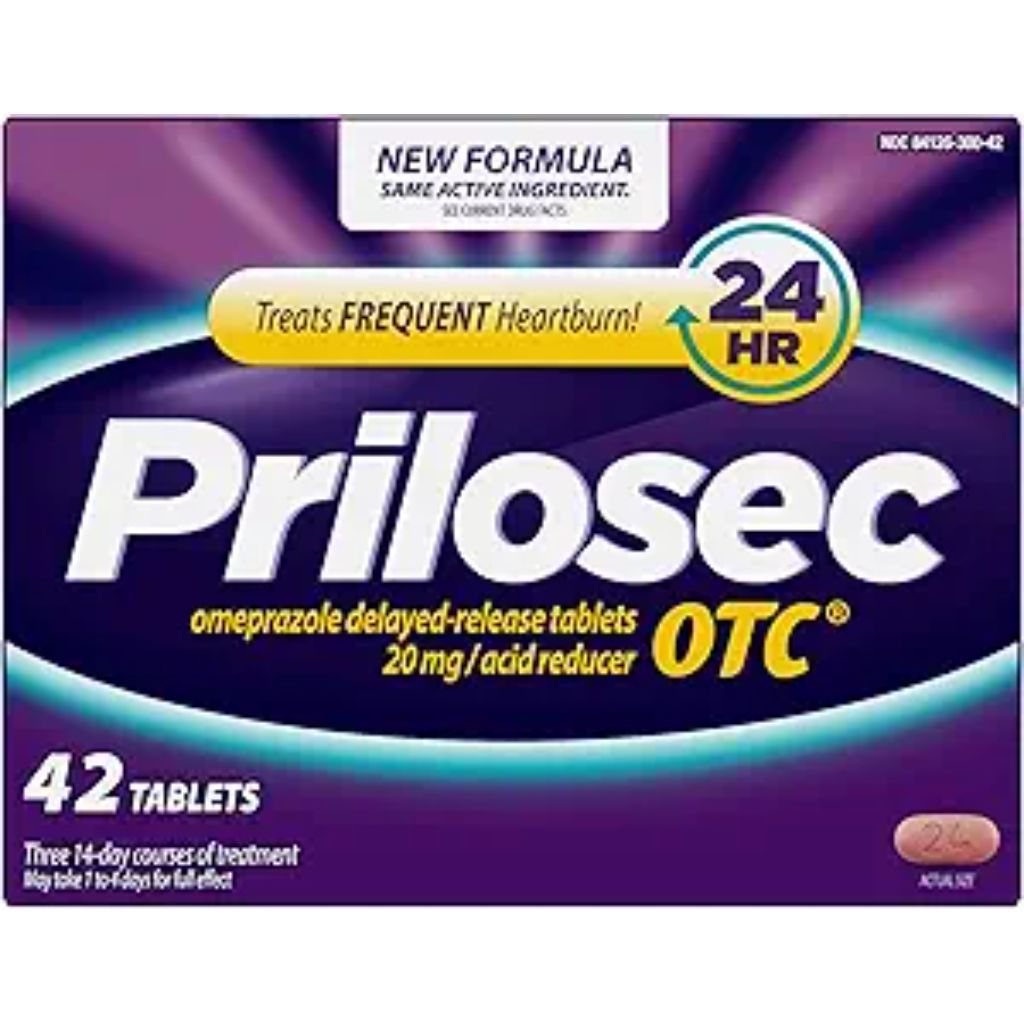 Prilosec OTC Omeprazole 20mg Heartburn/Acid Reflux Relief - 42 Tablets