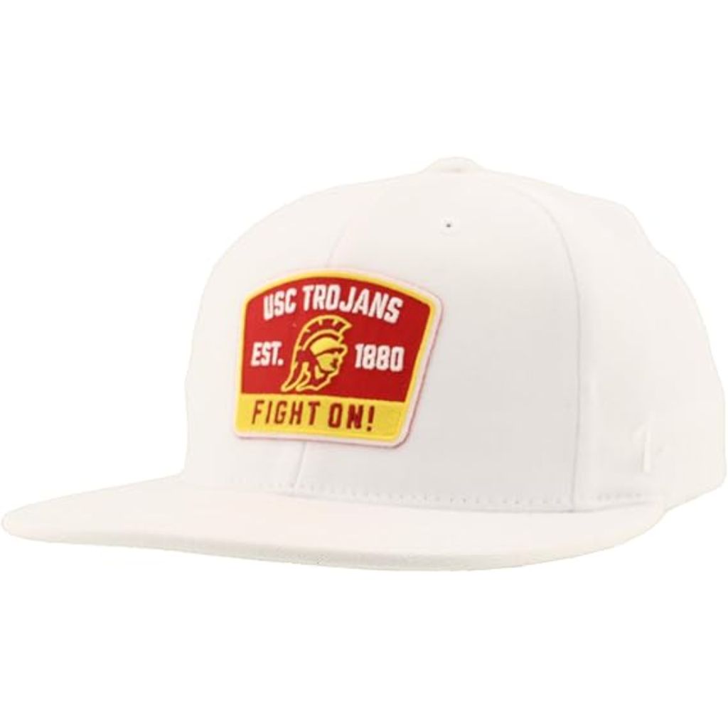 Zephyr Hats NCAA Officially Licensed Fitted Hat M15Z Switchback - USC Trojans, White (Large)