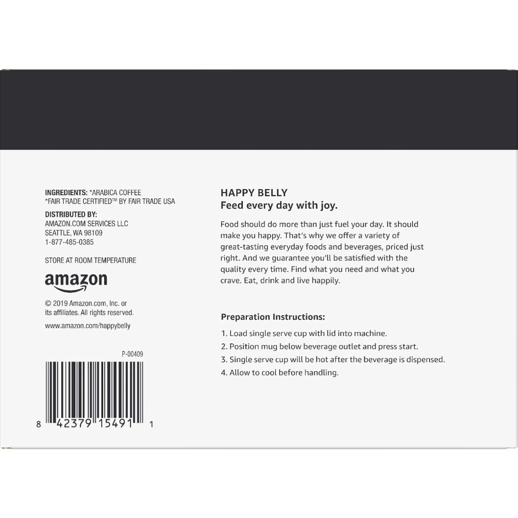 Happy Belly Colombian Medium Roast Keurig K-Cup Coffee Pods, 100 Count