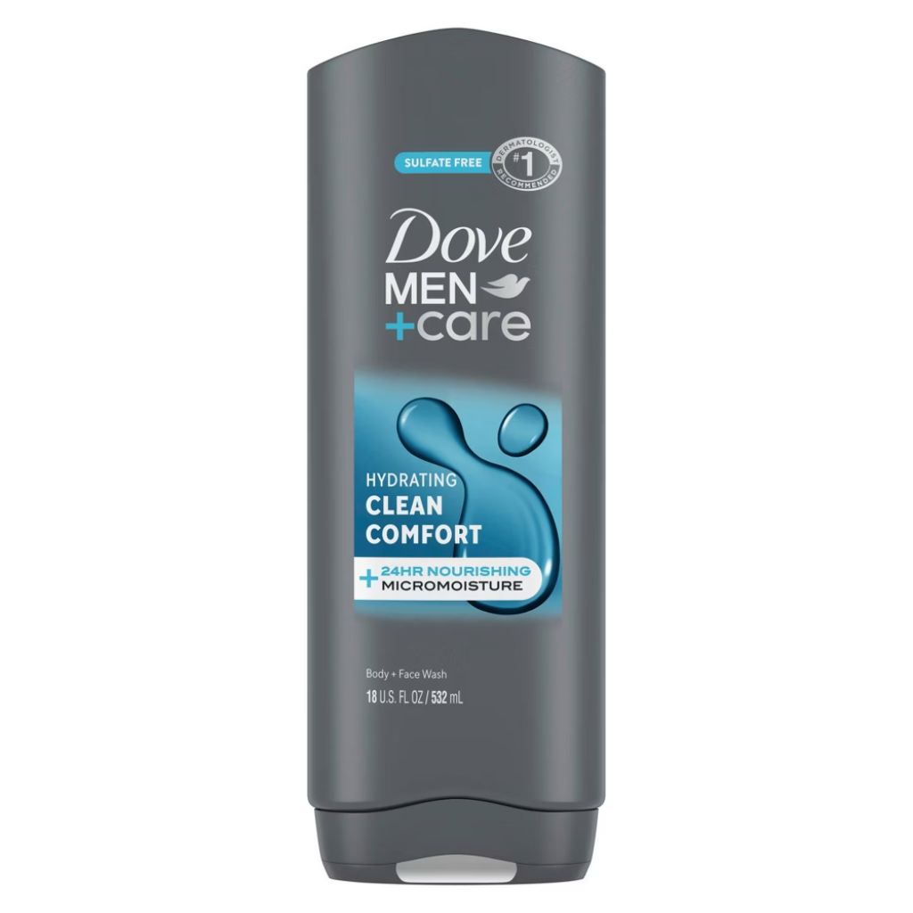 Dove Men+Care Hydrating Gentle Face & Body Wash - Clean Comfort, 18 fl. oz.