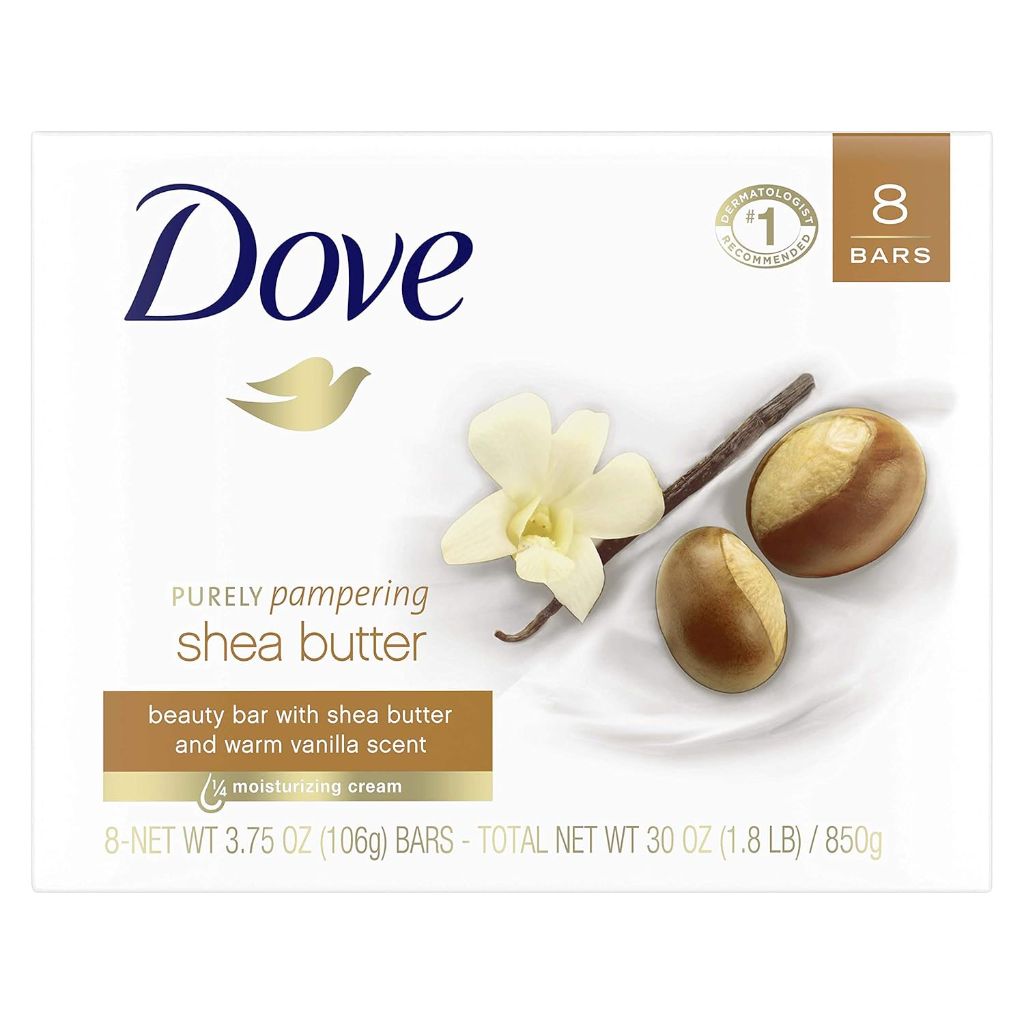 Dove Beauty Bar - Purely Pampering with Shea Butter, 3.75 oz (8 Bars)