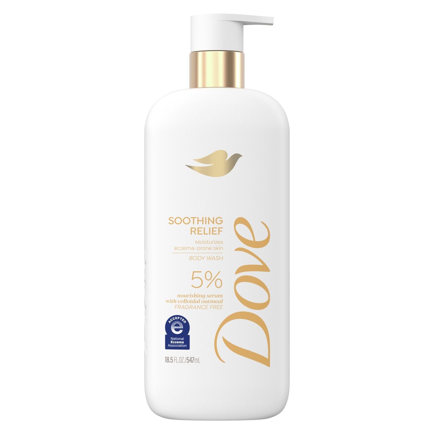 Dove Soothing Relief Fragrance Free Body Wash - 18.5 fl. oz.
