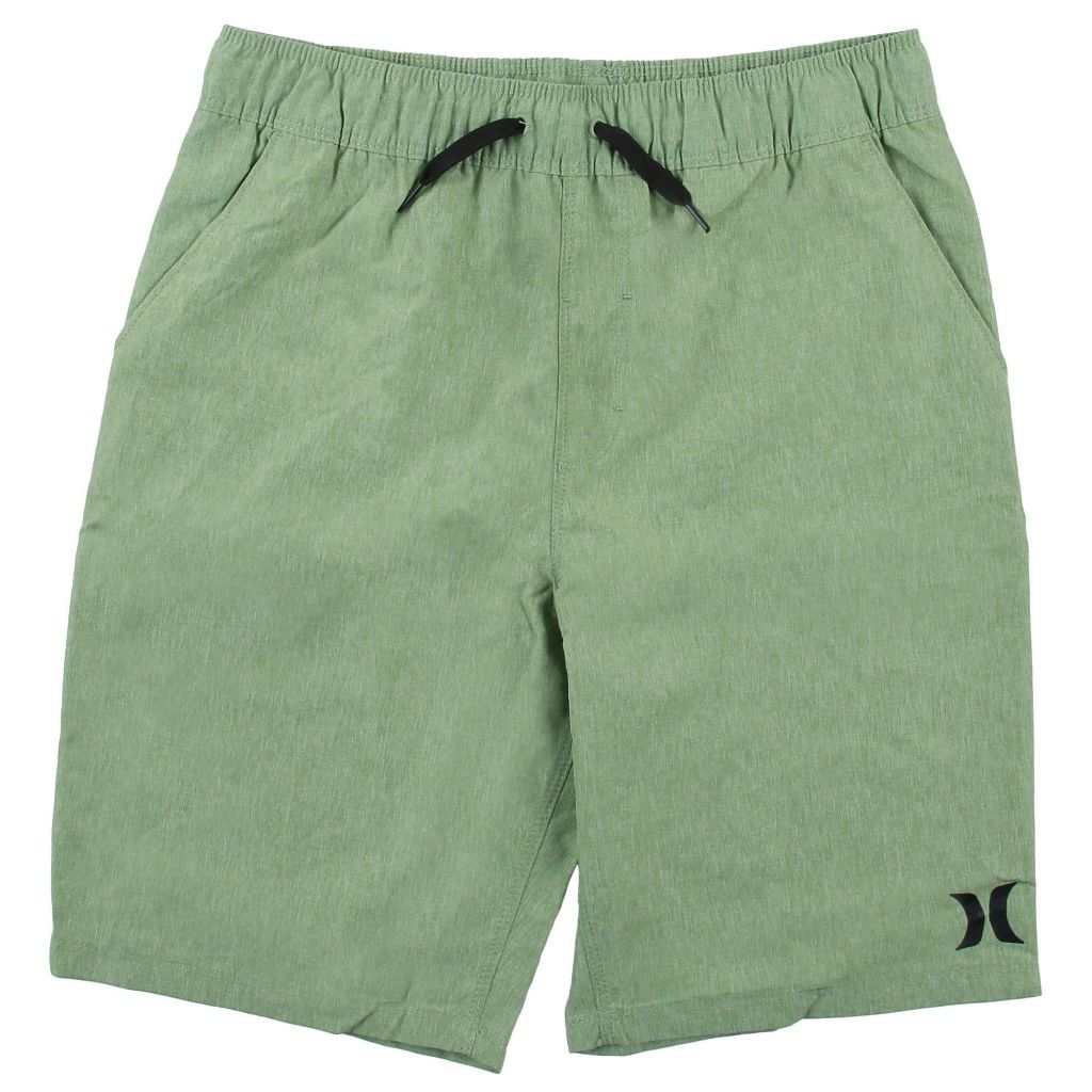 Hurley Boys Pull-On Hybrid Woven Shorts - Palm Green, Size M