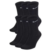 Nike Youth Everyday Cushioned Training Crew Socks - Black, 3Y-5Y (6 Pair)