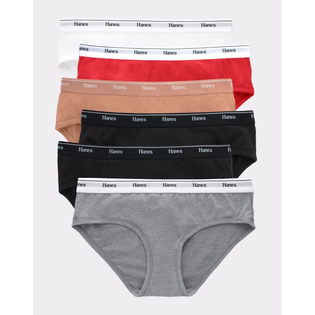 Hanes Women's Hipster Underwear - Size Medium (6 Pair)