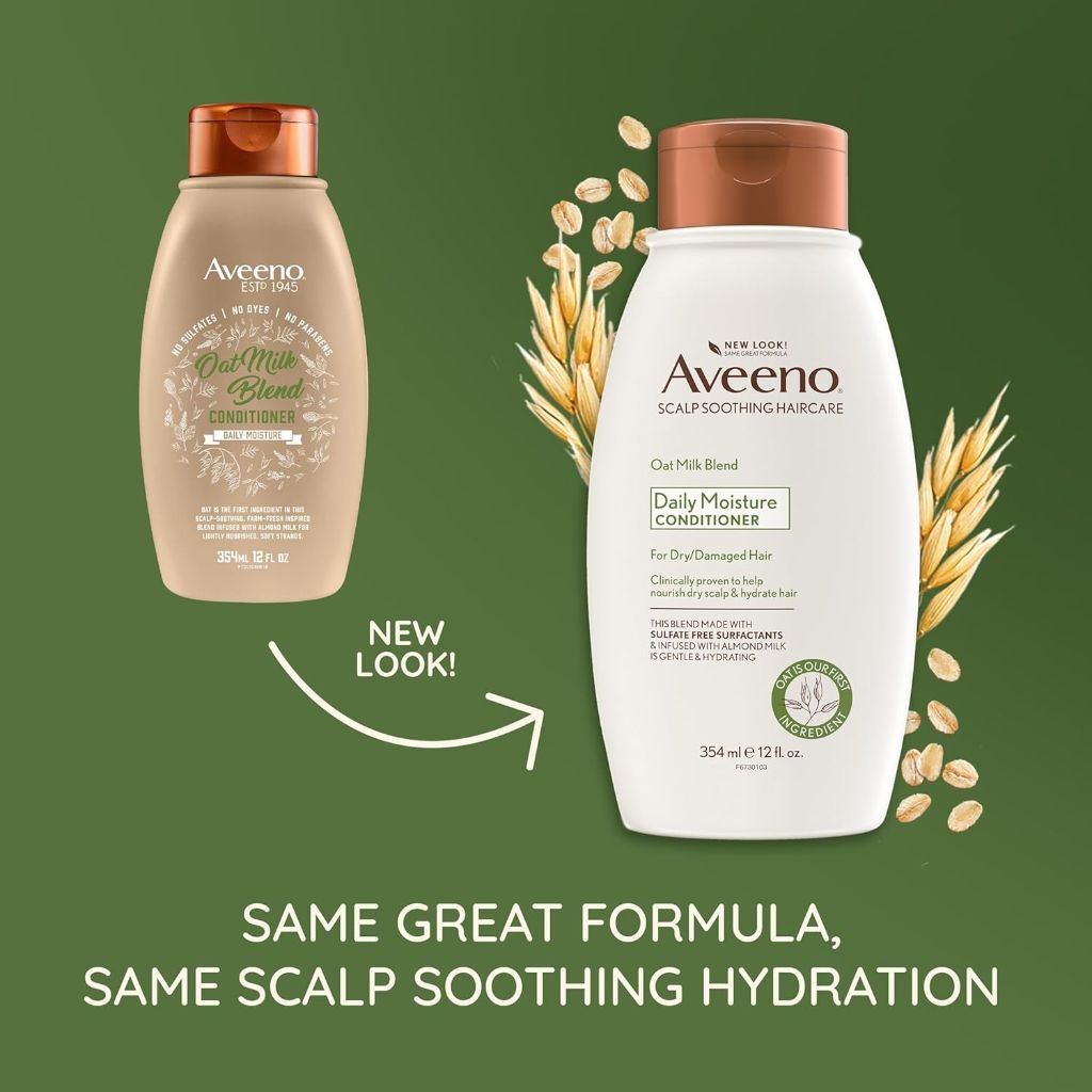 Aveeno Scalp Soothing Oat Milk Blend Daily Moisture Conditioner - 12 fl. oz.