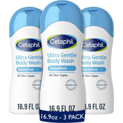 Cetaphil Ultra Gentle Refreshing Body Wash for Sensitive Skin - 16.9 fl. oz. (3 Pack)