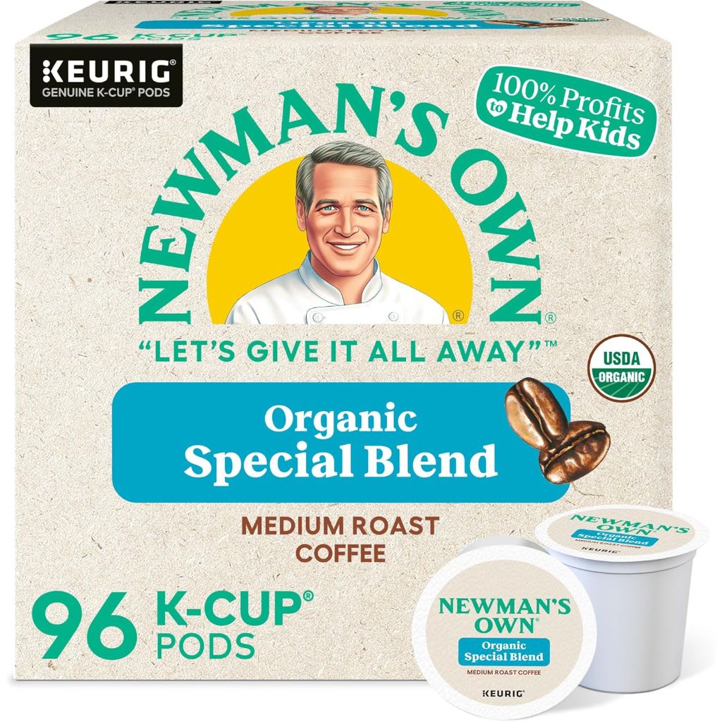 Newman's Own Organics Special Blend Medium Roast Keurig K-Cup Coffee Pods, 96ct.