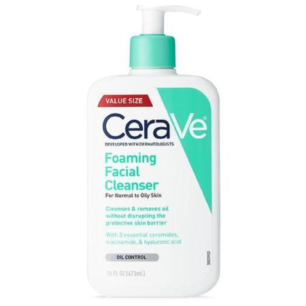 CeraVe Foaming Face Wash with Hyaluronic Acid and Niacinamide for Oily Skin - 16 fl. oz.
