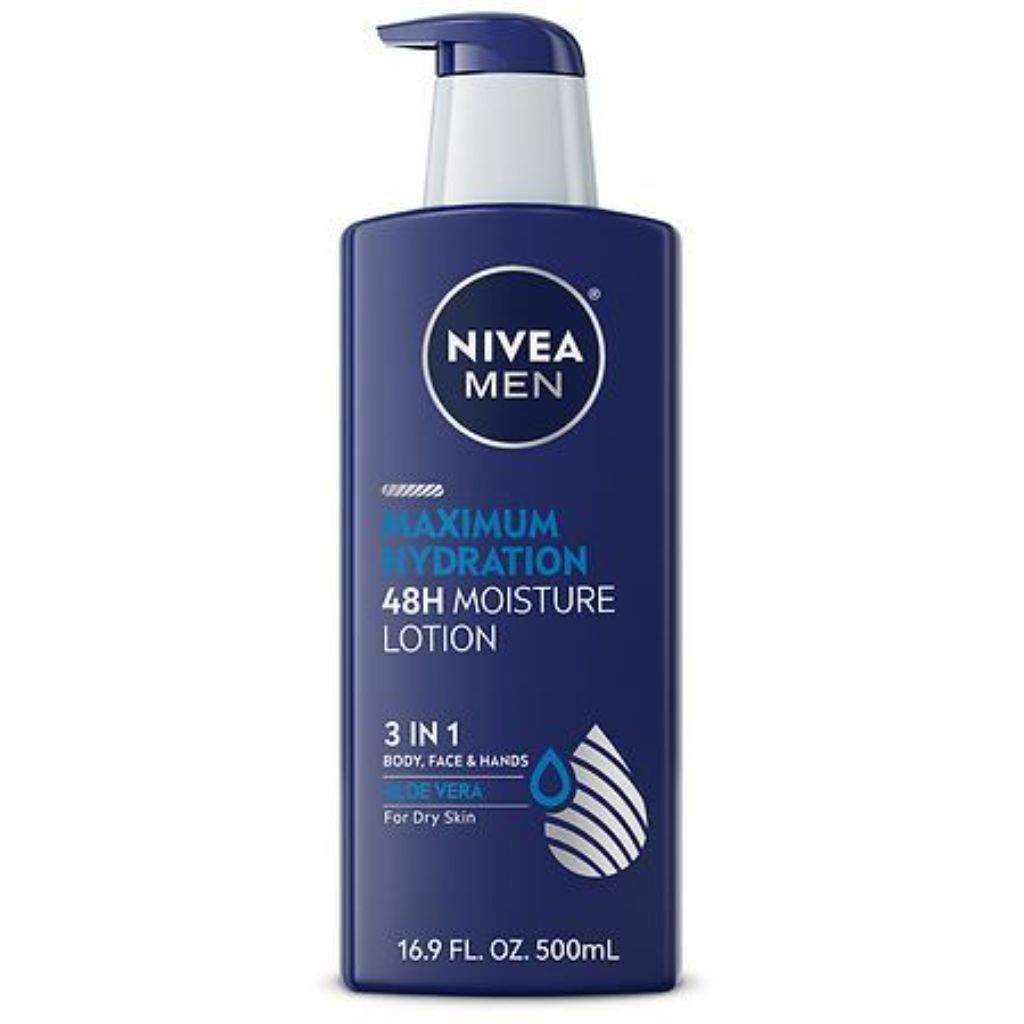 NIVEA Men Maximum Hydration 48H Moisture 3-in-1 Body Lotion - 16.9 fl. oz.