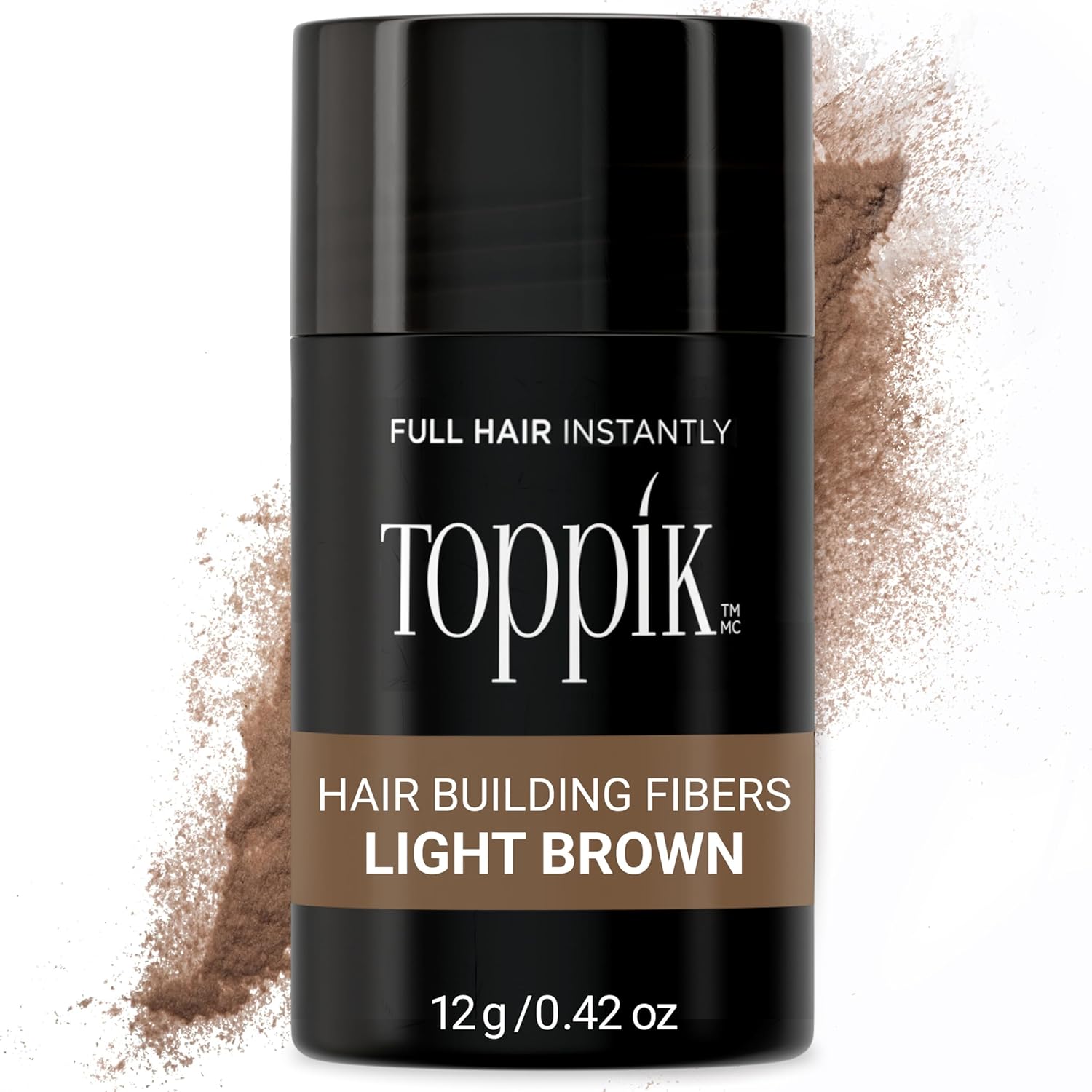 Toppik Hair Building Fibers - Light Brown, 0.42oz