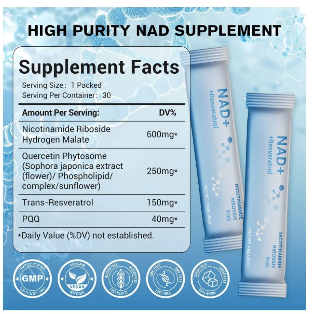 Fize Mabs NAD+ Resveratrol 1,000mg Liquid Supplement - 0.35 fl. oz. (30 Servings)