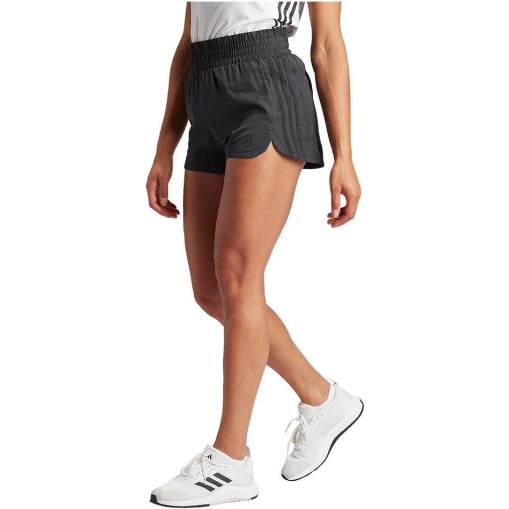 adidas Women's Pacer Training 3-Stripes Woven High-Rise Shorts - Black, XXL3