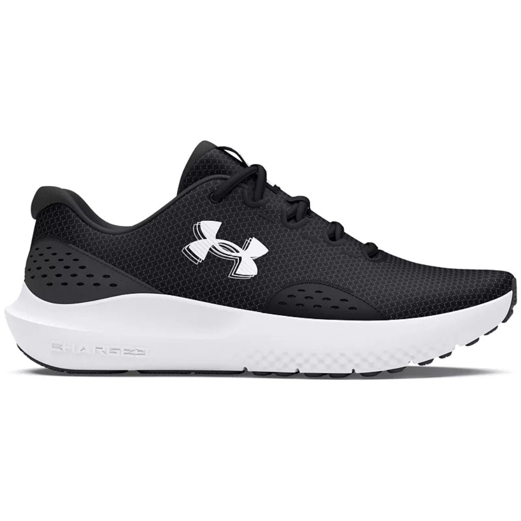 Under Armour Men's Surge 4 Running Shoes - Black/Gray/White, Size 9
