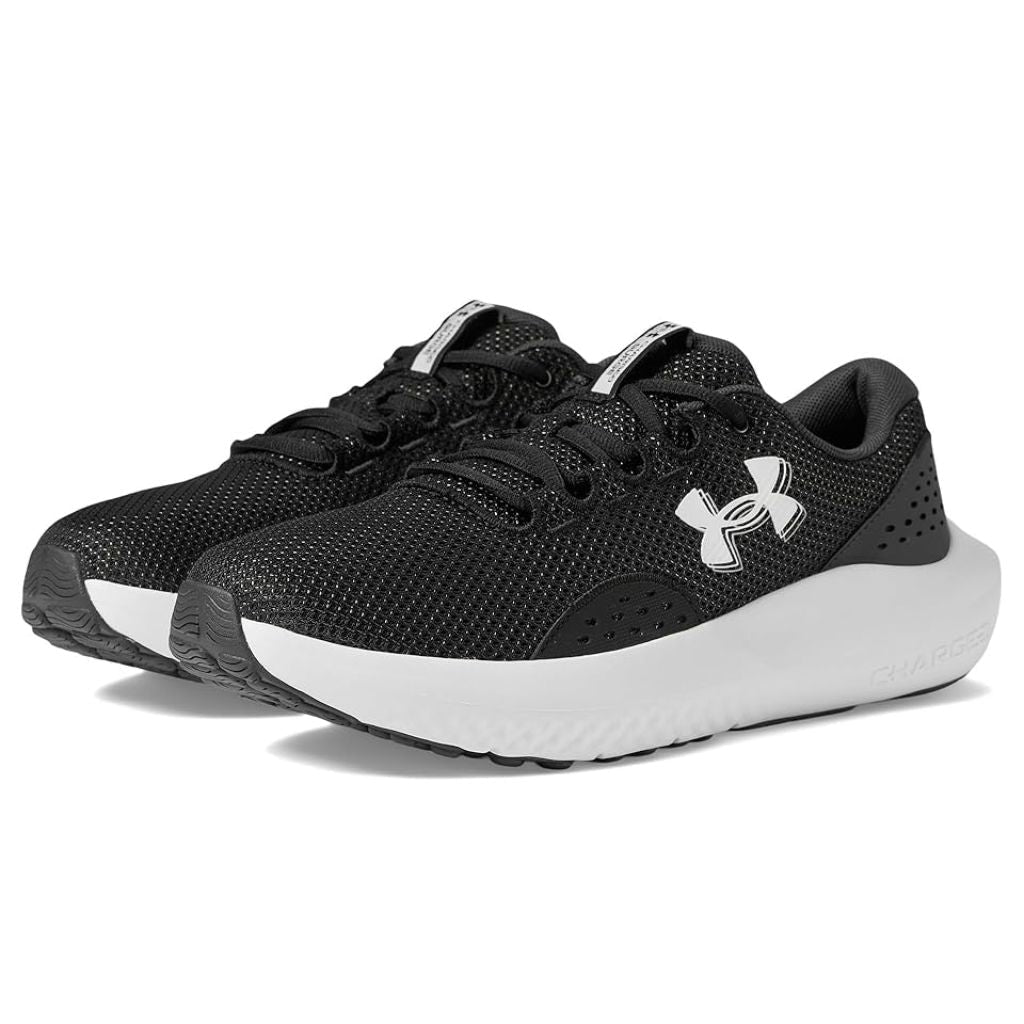 Under Armour Men's Surge 4 Running Shoes - Black/Gray/White, Size 9